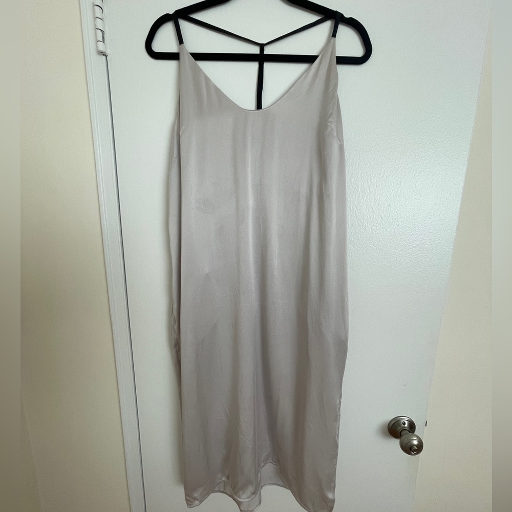 Lunya Washable Silk Slip Dress, size L